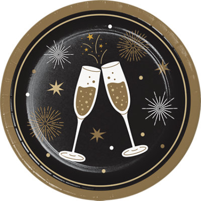 Ssel New Year Cheers Lunch Plate - 8 CT - Image 1