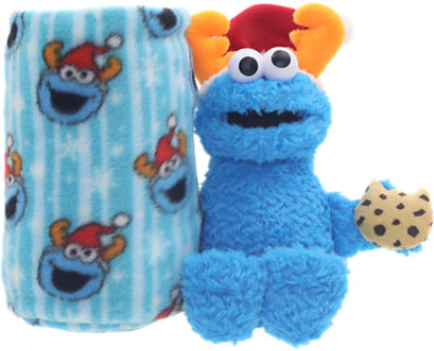 Dan Dee Cookie Monster Plush With Blanket - Each - Image 1