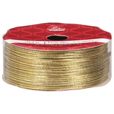 Signature Select 20 Feet Gold Tinsel Cord - Each - Image 2