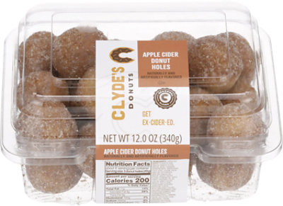 Clydes Apple Cider Cake Donut Holes - 12 OZ - Image 1