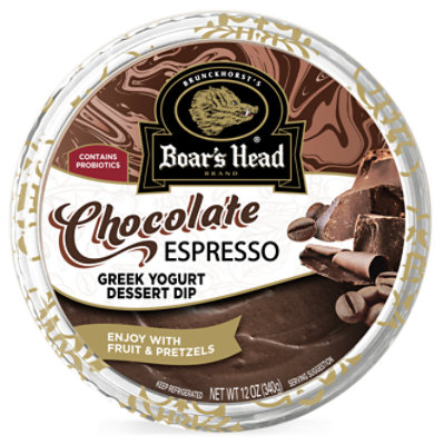 Boars Head Chocolate Espresso Greek Yogurt Dessert Dip - 12 OZ - Image 1