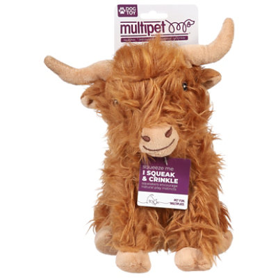 Multipet Highland Cow Dog Toy - EA - Image 2