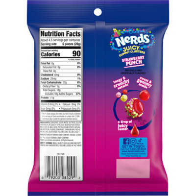 Nerds Juiced Clusters Peg Bag 4.5z - 4.5 OZ - Image 2