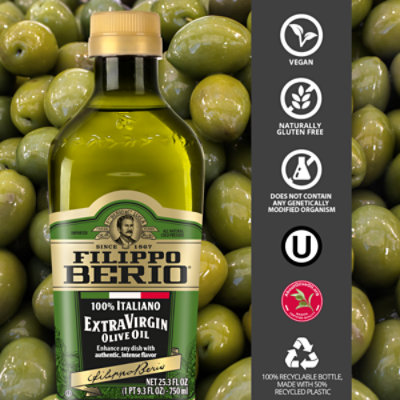 Filippo Berio Extra Virgin 100% Italiano Olive Oil 25.3oz - 25.3 FZ - Image 7