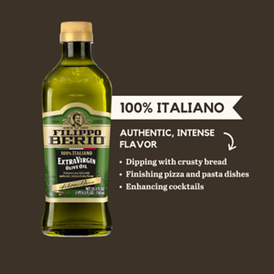 Filippo Berio Extra Virgin 100% Italiano Olive Oil 25.3oz - 25.3 FZ - Image 3