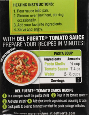 Del Fuerte Tomato Sauce Red Bell Pepper - 7.4 OZ - Image 5