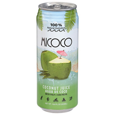 Micoco Coconut Juice With Pulp Can - 16.91 FZ - Image 1