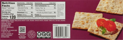 O Orgnc Crackers Stone Ground Wheat Shp - 8 OZ - Image 5