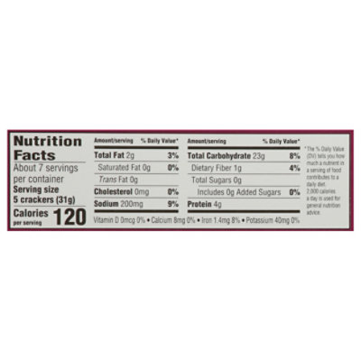 O Orgnc Crackers Stone Ground Wheat Shp - 8 OZ - Image 3