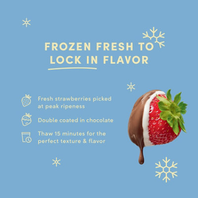 Tru Fru Frozen Fresh Strawberries In Milk & White Chocolate 18 Oz Resealable Pouch - 18 OZ - Image 3