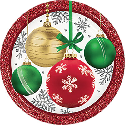 Ssel Elegant Ornamnt Dinner Plate - 8 CT - Image 1