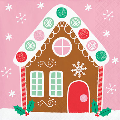 Ssel Holiday Sweets Bev Napkins - 16 CT - Image 1