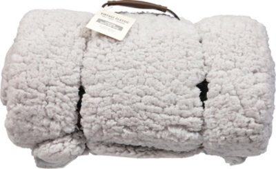Posh Home Lambwool Mink Throw Charcoal - Each - Image 4