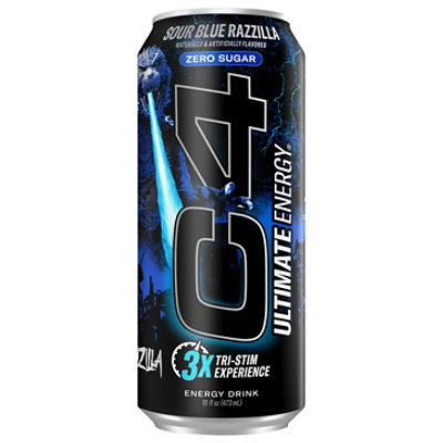 C4 Ultimate Sour Blue Razzilla 16fz - 16 FZ - Image 2