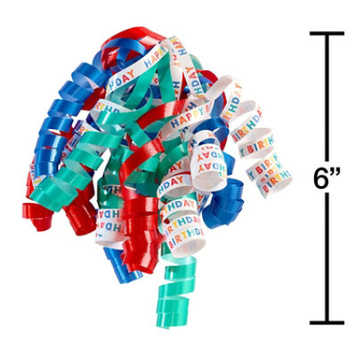 American Greetings Blue Green Red Happy Birthday Print Gift Bow for Presents (1 Bow 6 in.) - Image 4