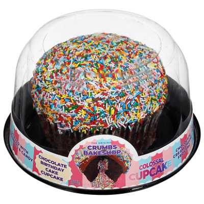 Crumbs Colossal Chocolate Birthday Cake Cupcake - 60 OZ - Image 1