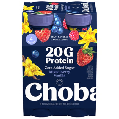 Chobani 20g Protein Lowfat Greek Yogurt Drink Mixed Berry Vanilla 4-10 Fz - 4-10 FZ - Image 2