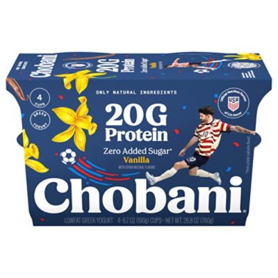 Chobani 20g Protein Lowfat Greek Yogurt Strawberry Kiwi 4-6.7oz