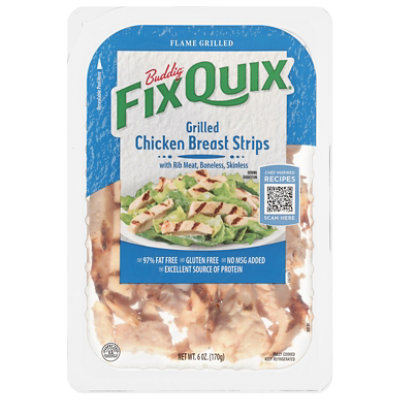 Buddig Fix Quix Grilled Chicken Breast Strips 6 Oz - 6 OZ - Image 2