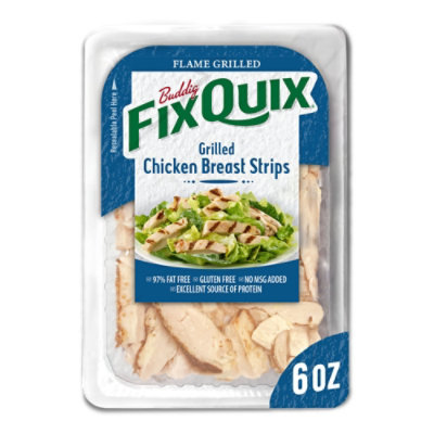 Buddig Fix Quix Grilled Chicken Breast Strips 6 Oz - 6 OZ - Image 1
