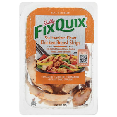 Buddig Fix Quix Southwest Seasoned Chicken Breast Strips 6 Oz - 6 OZ - Image 2
