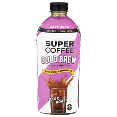 Super Coffee Cold Brew Dark Roast 50fz - 50 FZ - Image 1