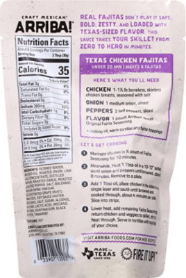 Arriba Fajita Sauce Texas Original - 8 OZ - Image 5