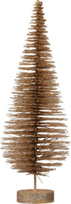 Signature Select 15 Inch Glitter Brush Tree Gold - Each - Image 3