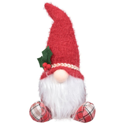 Signature Select 7 Inch Holiday Plaid Gnome Red - Each - Image 2