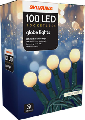 Inliten Socketless Globe Lights Warm White 100 Count - Each - Image 1