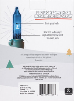 Inliten Stay-Lit Mini Lights Multi-Color 100 Count - Each - Image 3