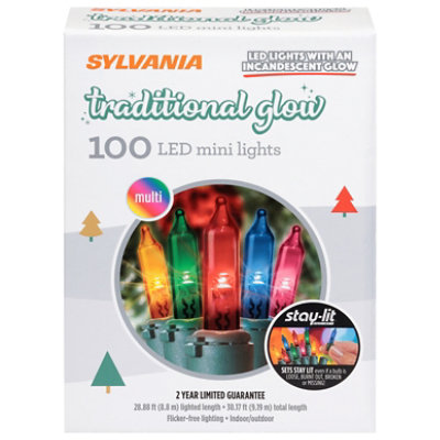 Inliten Stay-Lit Mini Lights Multi-Color 100 Count - Each - Image 1