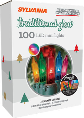 Inliten Stay-Lit Mini Lights Multi-Color 100 Count - Each - Image 1