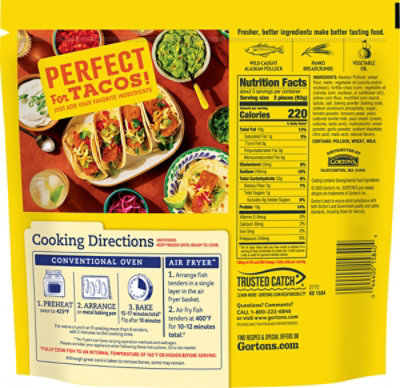 Gorton's Taco Seasoned Taco Tenders 16.2 Oz - 16.2 OZ - Image 5