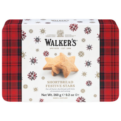 Walkers Festive Stars Tin 9.2oz - 9.2 OZ - Image 2