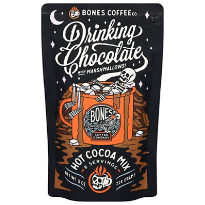 Bones Coffee Company Hot Chocolate With Marshmallows - 8 OZ - Image 1