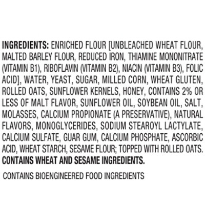 Aunt Millies Bakehouse Artisan Style Honey Crunchy Oat Bread - 20 OZ - Image 4