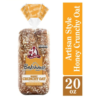 Aunt Millies Bakehouse Artisan Style Honey Crunchy Oat Bread - 20 OZ - Image 2
