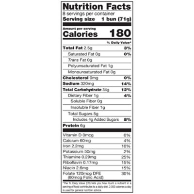 Aunt Millies Bakehouse Artisan Style Brioche Hamburger Buns 8ct - 20 OZ - Image 3