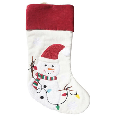 Signature Select 19 Inch Boucle Stocking Snowman - Each - Image 2