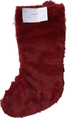 Signature Select 19 Inch Faux Fur Stocking Red - Each - Image 3