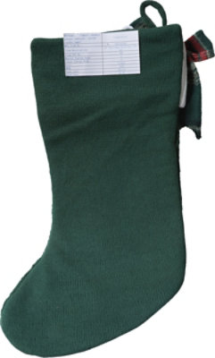 Signature Select 19 Inch Knit Stocking Bow Green - Each - Image 3