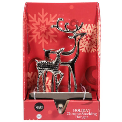 Signature Select Holiday Stocking Hanger Deer - Each - Image 1