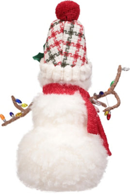 Signature Select 16 Inch Fuzzy Snowman With Cap - Each - Image 3