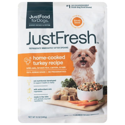 Justfoodfordogs Justfresh Turkey Recipe - 12 OZ - Image 1