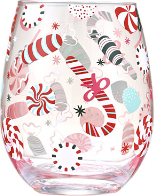 Elite Global Brands 16 Ounce Pink Stemless Glasses 2 Count - Each - Image 1