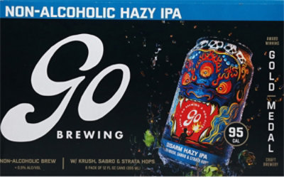 Go Brewing Disarm Hazy Ipa 6pk Cans - 6-12 FZ - Image 4