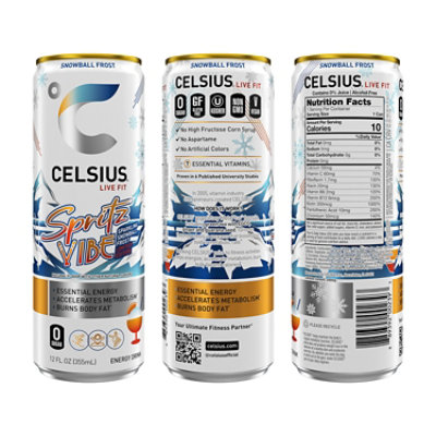 Celsius Spritz Vibe Snowball Frost 12fz - 12 FZ - Image 2