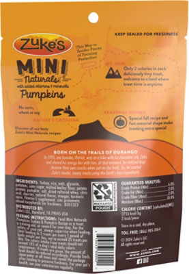 Zukes Mini Naturals Trky Pmpk - 5 OZ - Image 4