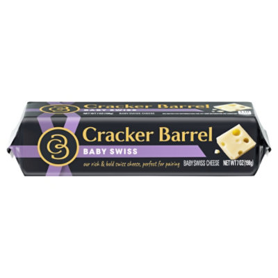 Cracker Barrel Baby Swiss Cheese Chunk 7oz - 7 OZ - Image 1